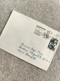 Lettre oblitérée Sassenage 1971 timbre République Orphée Philatélie