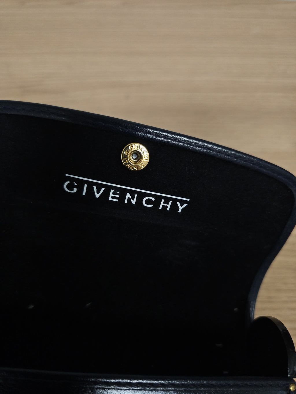 Étui à lunettes rétro Givenchy ancien, boîtier vintage pour collectionneur