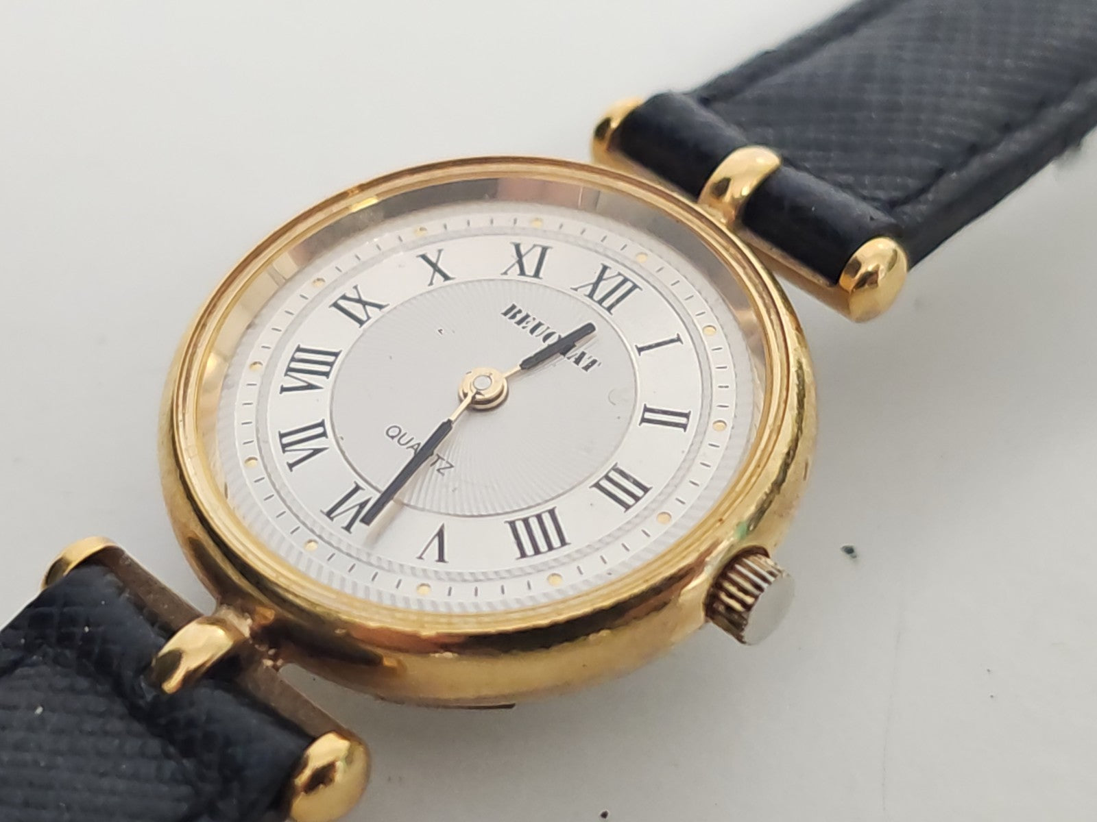 Vintage montre femme Beuchat quartz rétro, ancienne montre-bracelet fonctionnell