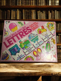 Jeu de société vintage Deux Jeux avec les Lettres ancien boîte rose éducatif