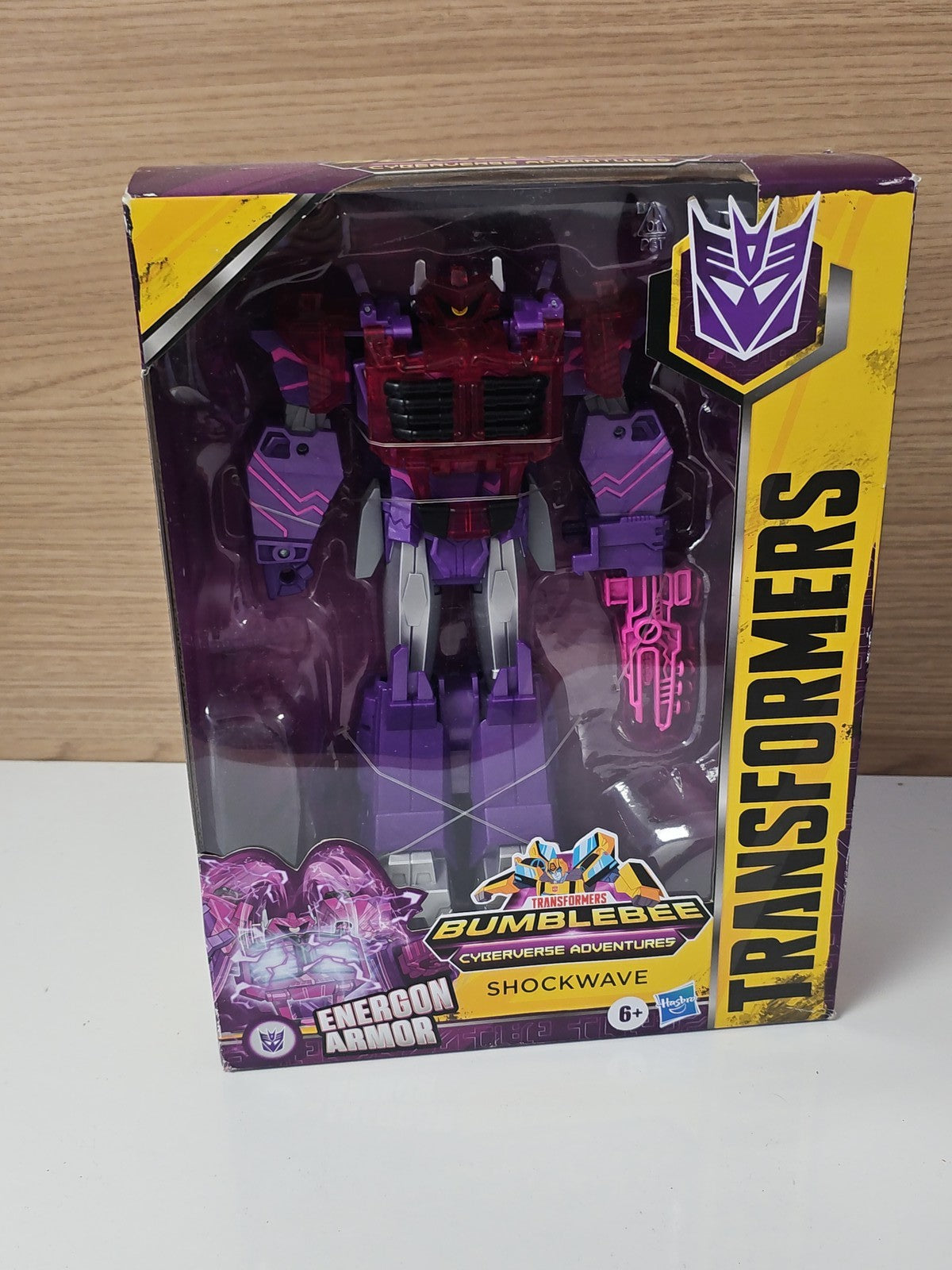 Transformers Cyberverse SHOCKWAVE Energon Armor figurine Hasbro Bumblebee enfant