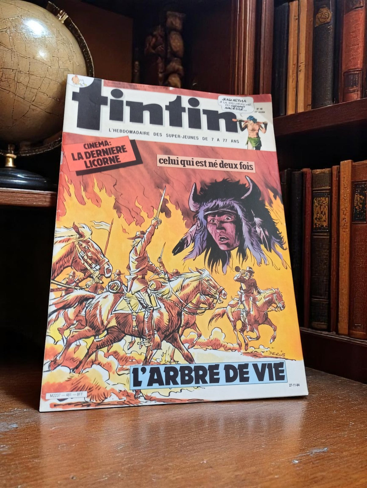 Magazine Tintin vintage collector rare ? L?Arbre de Vie, couverture illustrée