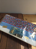 Drap ancien de luxe vintage Flandres début XXe, marque Ancienne, rare collection