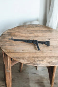 Accessoire arme vintage noir pour figurine Gi Joe, fusil mitrailleur jouet