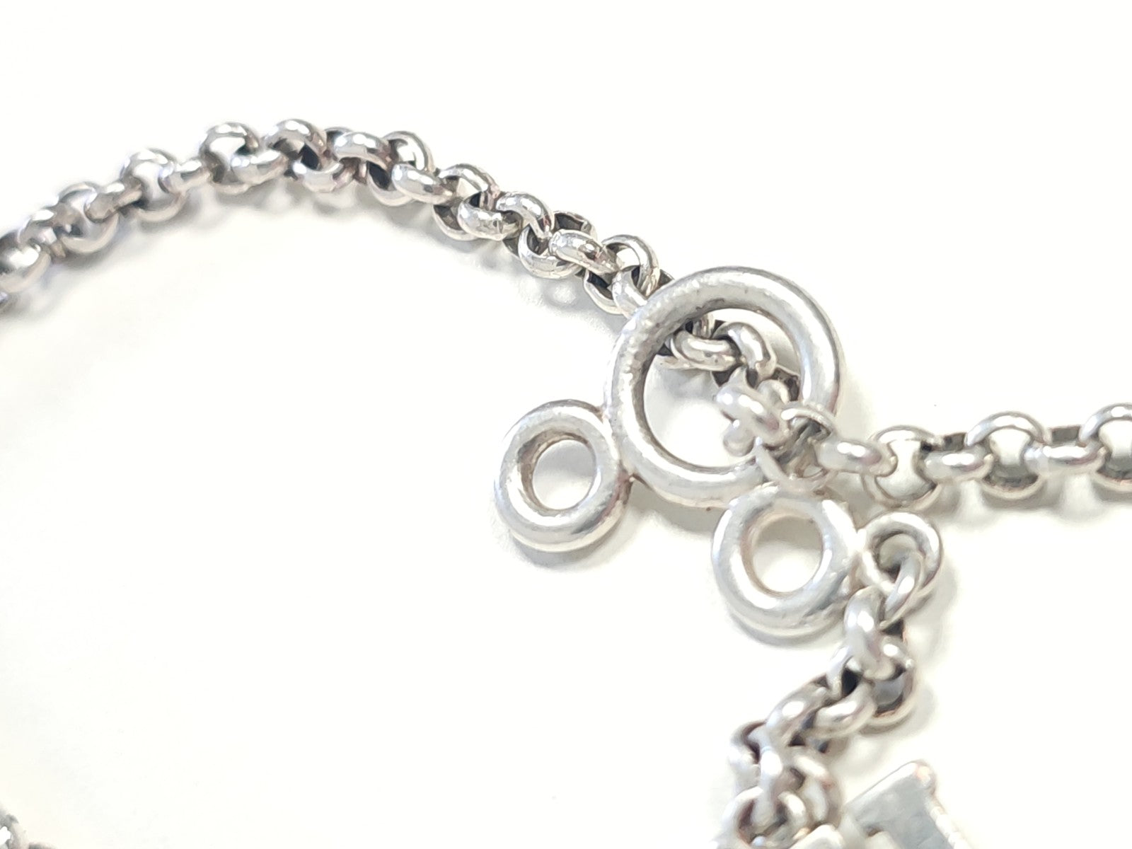 Bracelet ancien en argent massif 6,7g vintage bijou rétro pour collectionneur