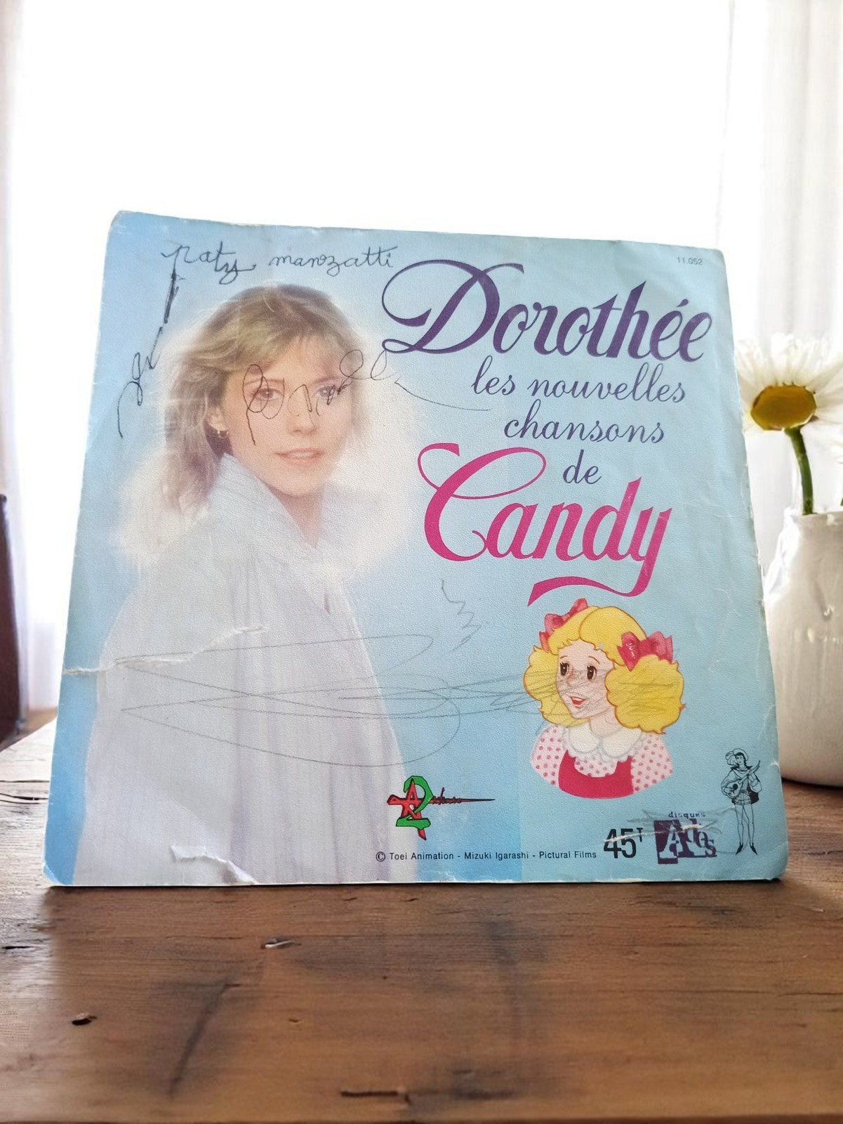 Vinyle 45 tours Dorothée Candy années 80 pochette illustrée vintage