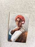 CPA orientale "Le petit Ali" garçon turban panier carte photo