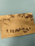 Ancienne carte postale animée catastrophe Col de la Pare avalanche militaire rar