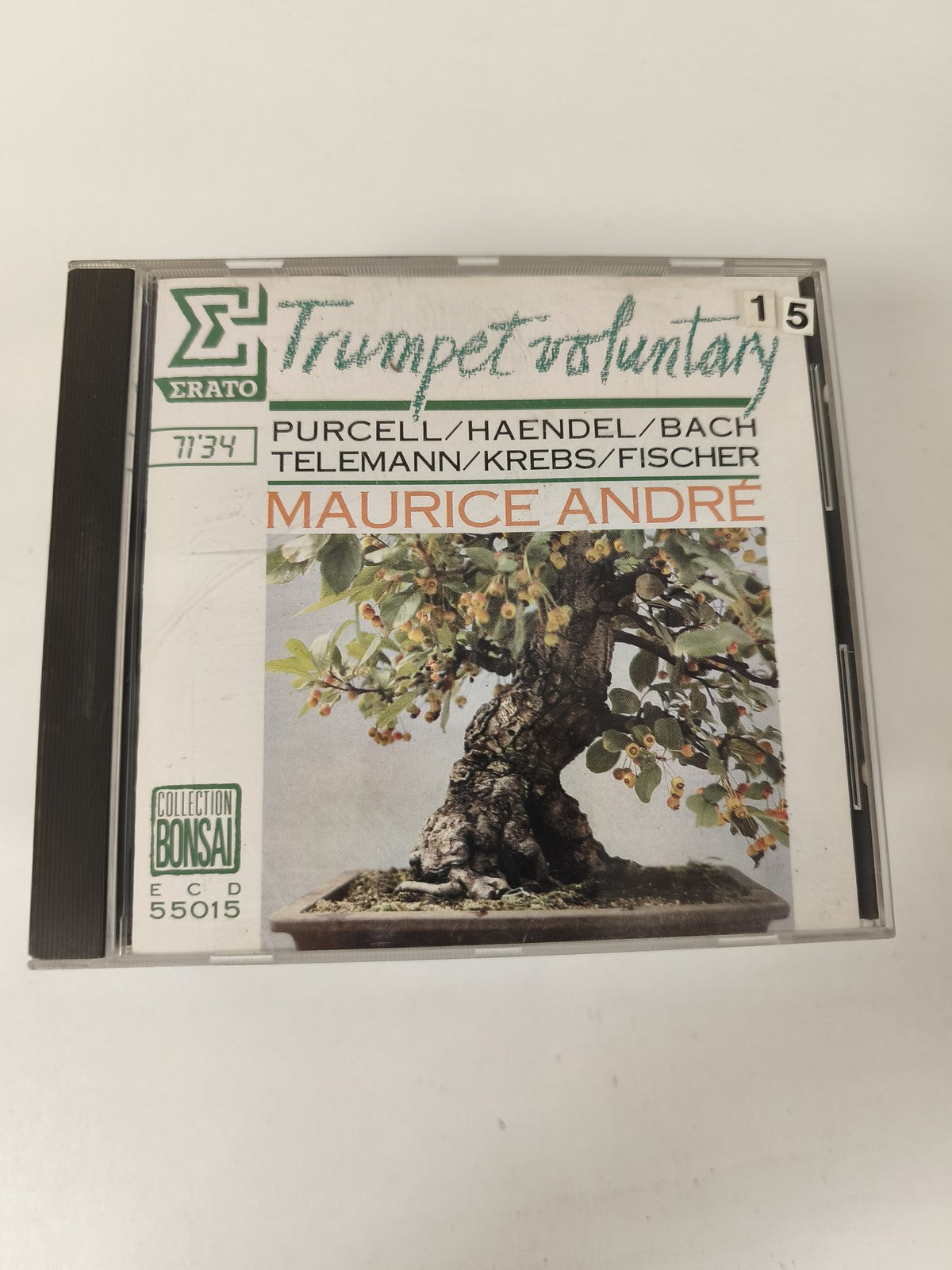 CD Maurice André Trumpet Voluntary Purcell Haendel Bach ? Collection Bonsai