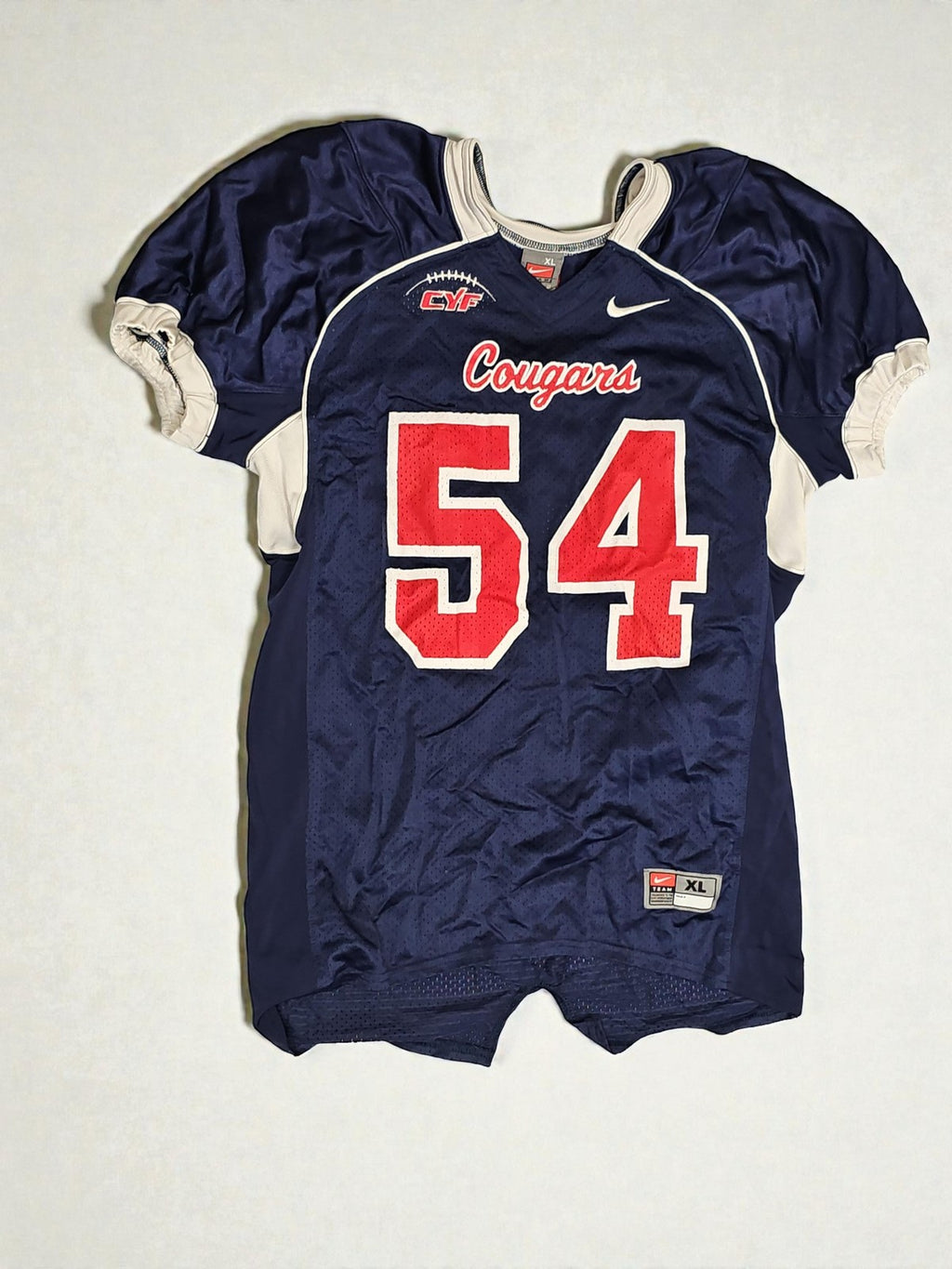 Maillot Nike Cougars junior XL, t-shirt sport enfant, tenue football occasion