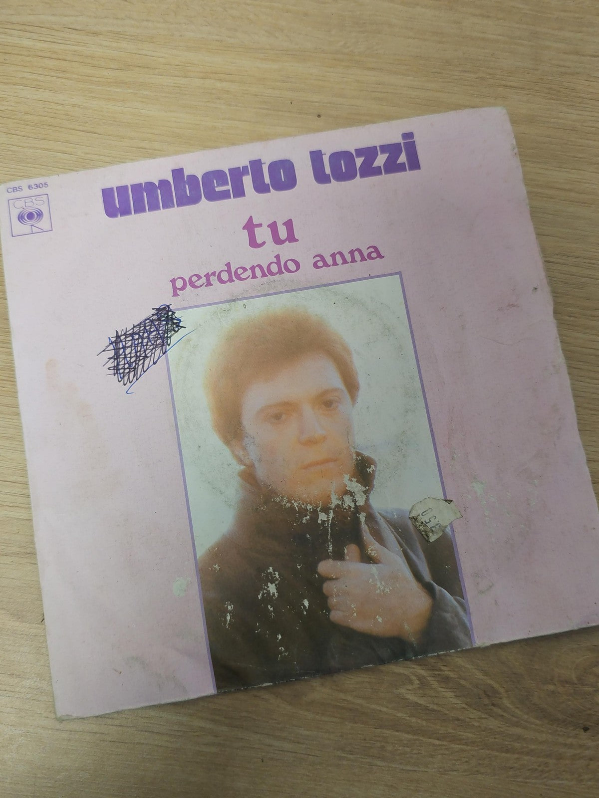 Vinyle 45 tours ancien Umberto Tozzi, disque rétro collection musique italienne