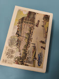 Carte postale philatélie timbre illustrée Paris véhicule ancien couleur