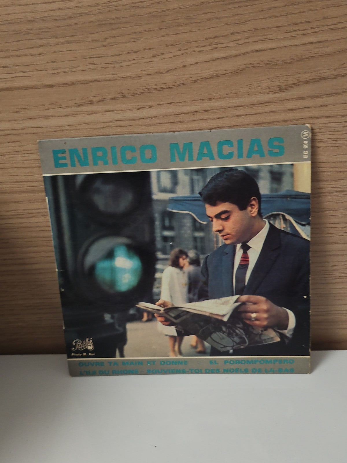 Vinyle 45 tours ancien Enrico Macias rétro disque collector chanson française