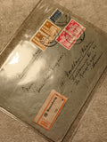 Lettre recommandée Braunschweig Allemagne timbres Deutsche Post philatélie (Ref