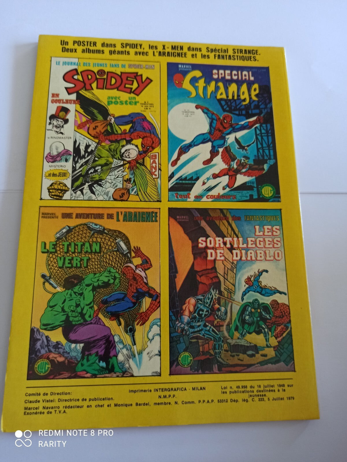 Comics Strange n°115 Marvel Lug juillet 1979 Spider-Man Daredevil couleur