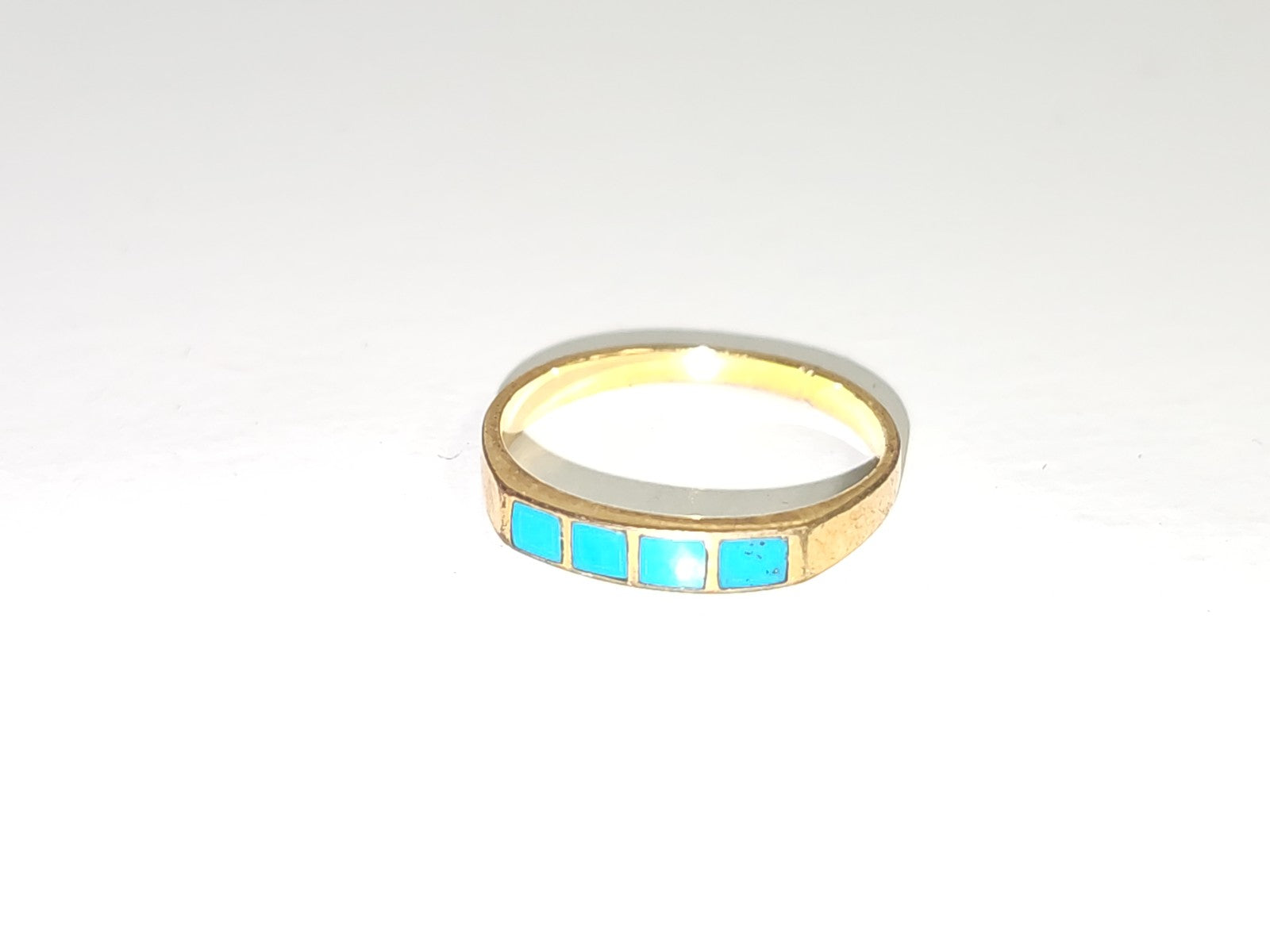 Bague rétro vintage fantaisie ancienne style plaqué or pour collectionneur