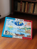 Carte QSL radio amateur vintage Charly Mike International DX années 1960 rétro