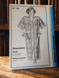 Patron couture ancien robe femme N°18 1985, vintage rétro, grandes tailles