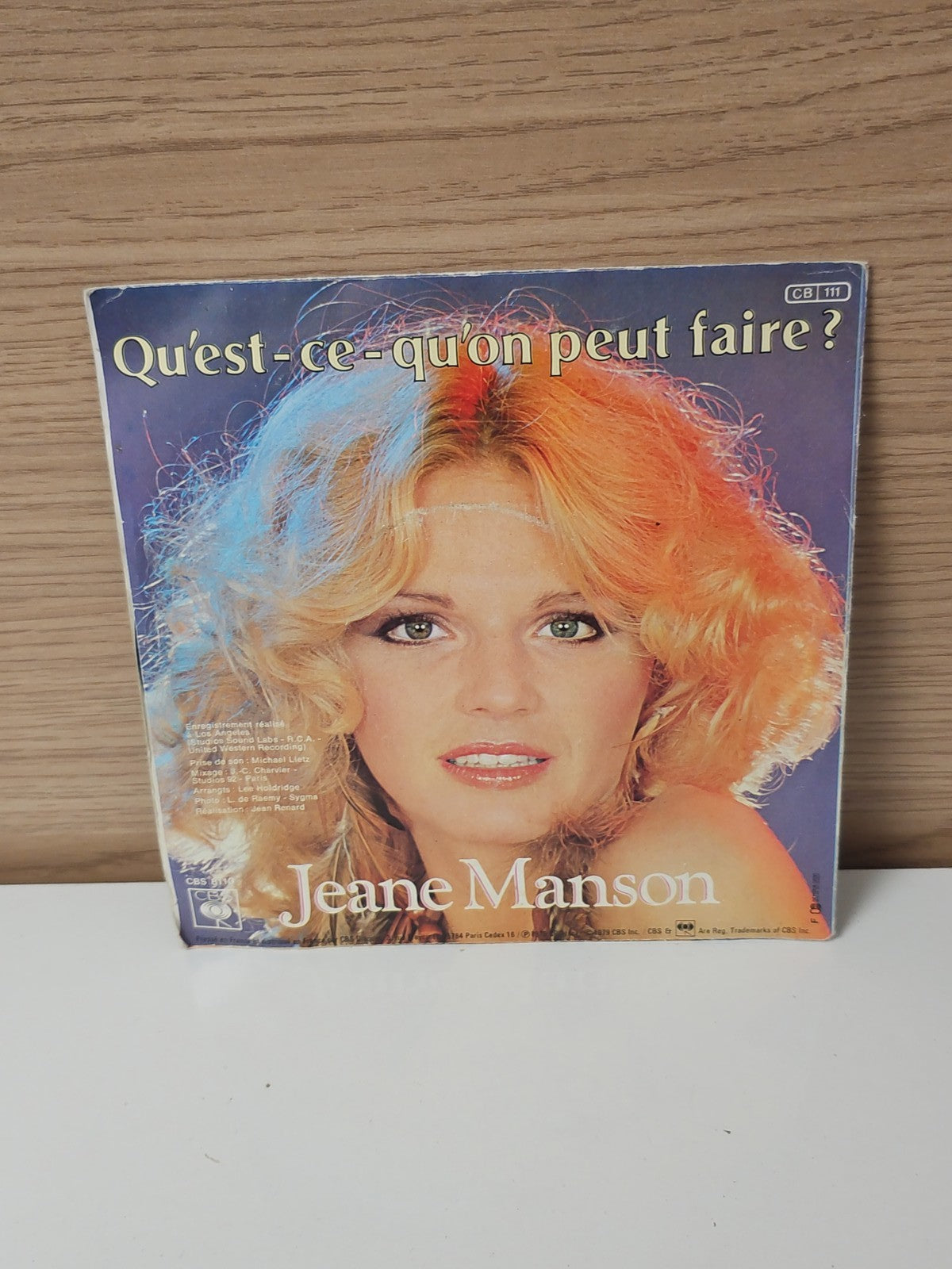 Vintage 45T Jeane Manson ancien disque vinyle rétro chanson française collection