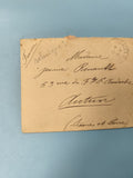 Ancienne enveloppe oblitérée début XXe France Salonique philatélie vintage