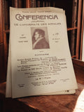 Revue ancienne Conferencia 1921 journal universitaire Stendhal poésie procès