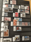 Timbres poste Danemark oblitérés x25, thématiques variées, philatélie scandinave