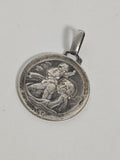 Médaille religieuse ancienne en argent vintage ? objet catholique de collection