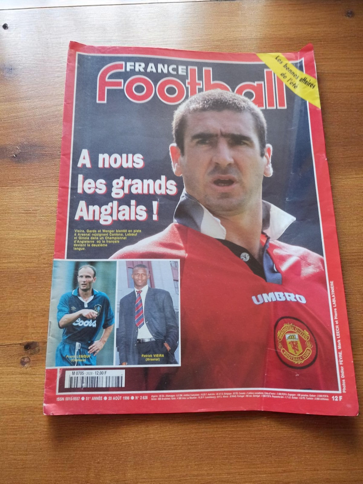 Magazine France Football vintage 1999 – Cantona Manchester United – numéro angla