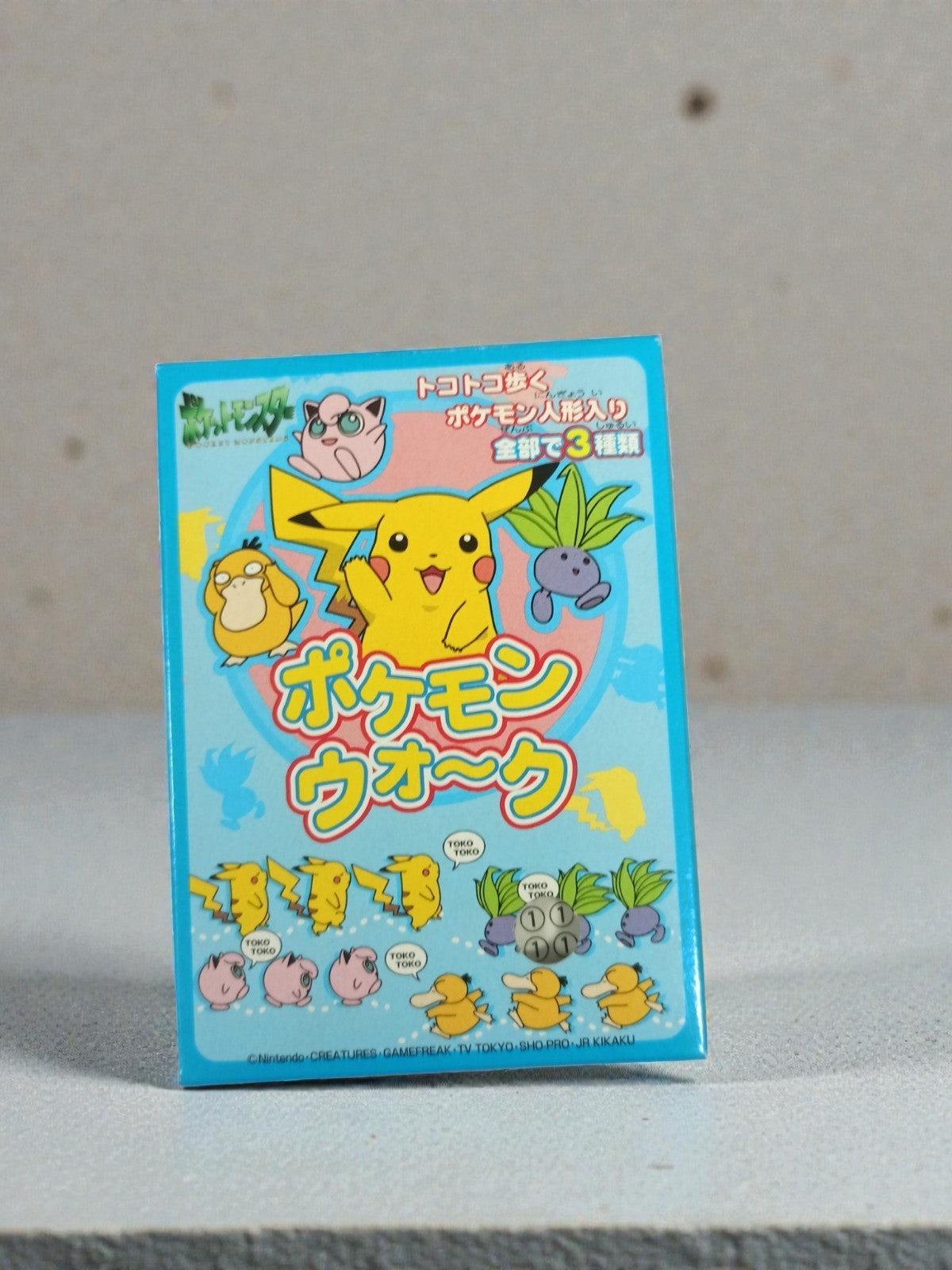 Figurine Pokémon Walk scellée Pikachu Psykokwak Oddish Nintendo Japon