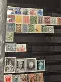 Lot timbres Autriche multicolores, divers motifs oblitérés et neufs, philatélie