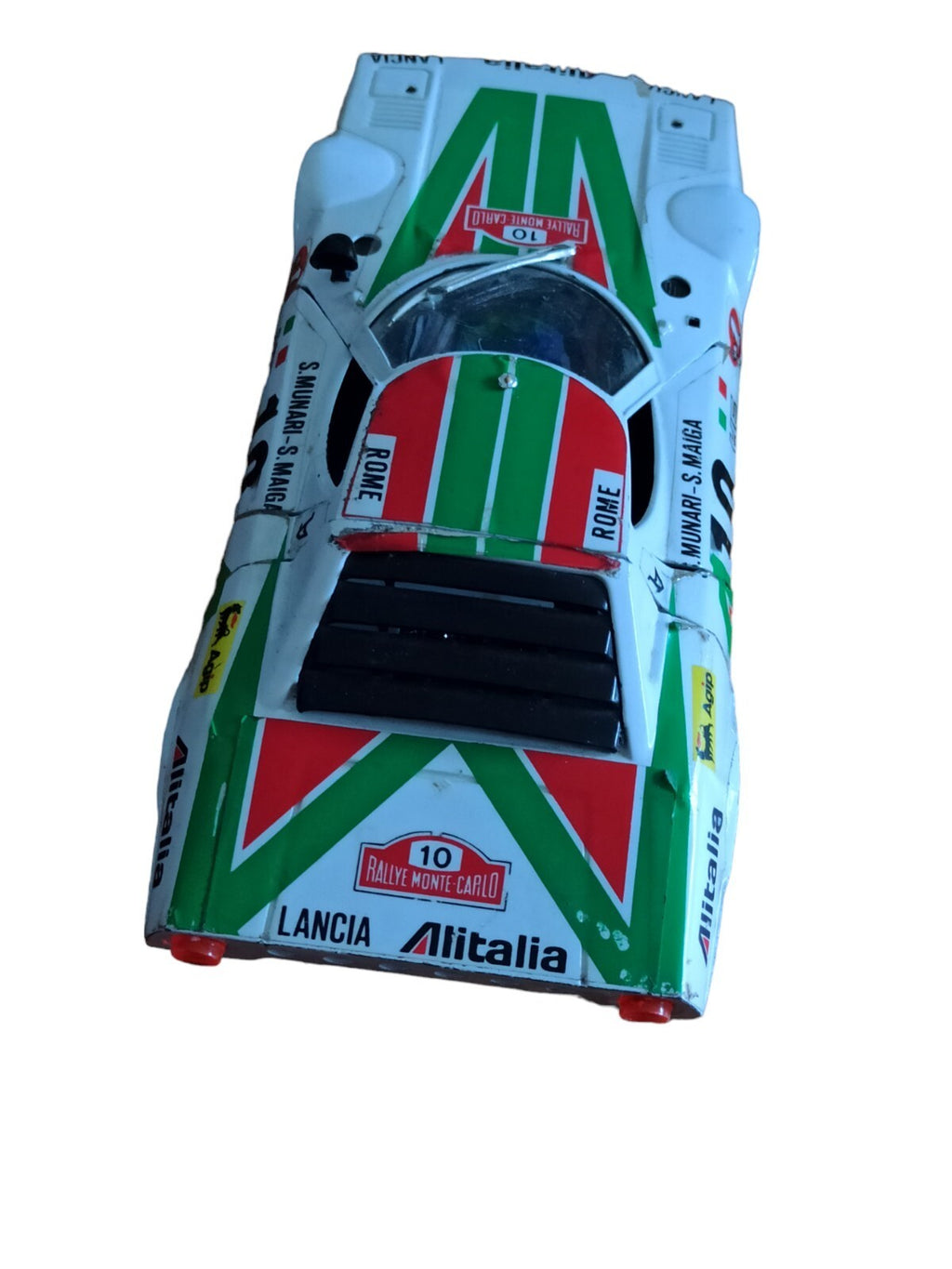Voiture miniature Burago Lancia Stratos Rallye Monte Carlo déco Alitalia