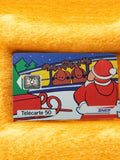 Télécarte 50 unités SNCF Noël vintage carte téléphonique puce France