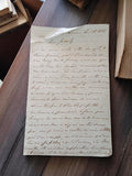 Lettre manuscrite ancienne 1866 encre brune document rétro à déchiffrer