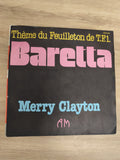 Vinyle 45T Merry Clayton Baretta Thème Feuilleton TF1 pochette noire (Ref 1)