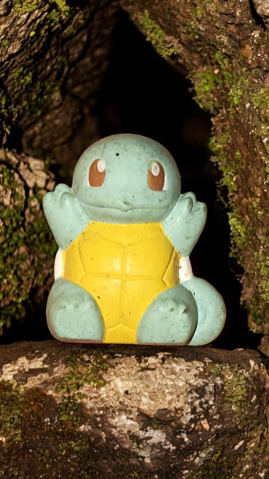Figurine Pokémon Carapuce vintage 90s PVC bleu jaune rétro occasion