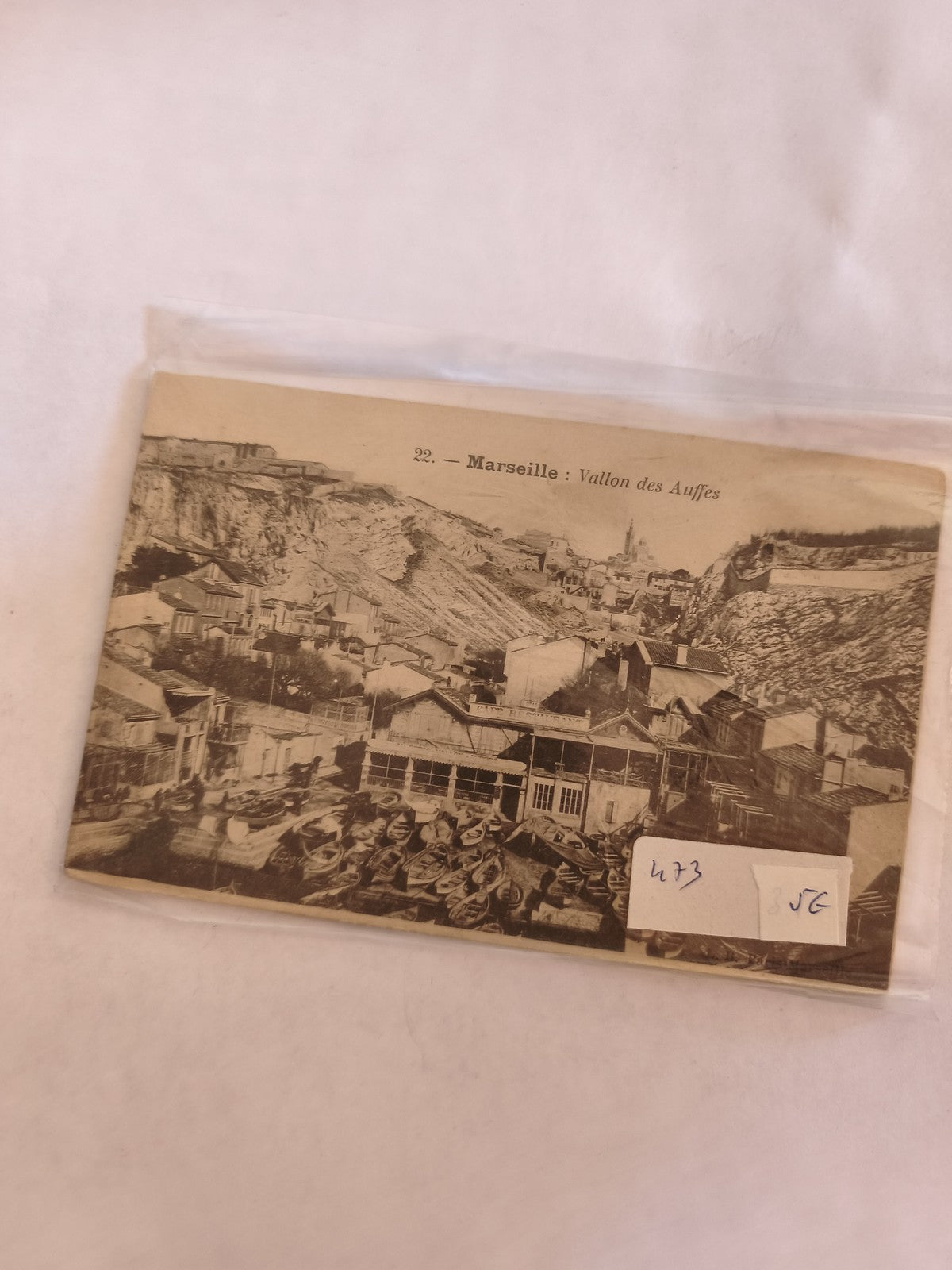 Carte postale vintage ancien Marseille collection rétro paysage français rare