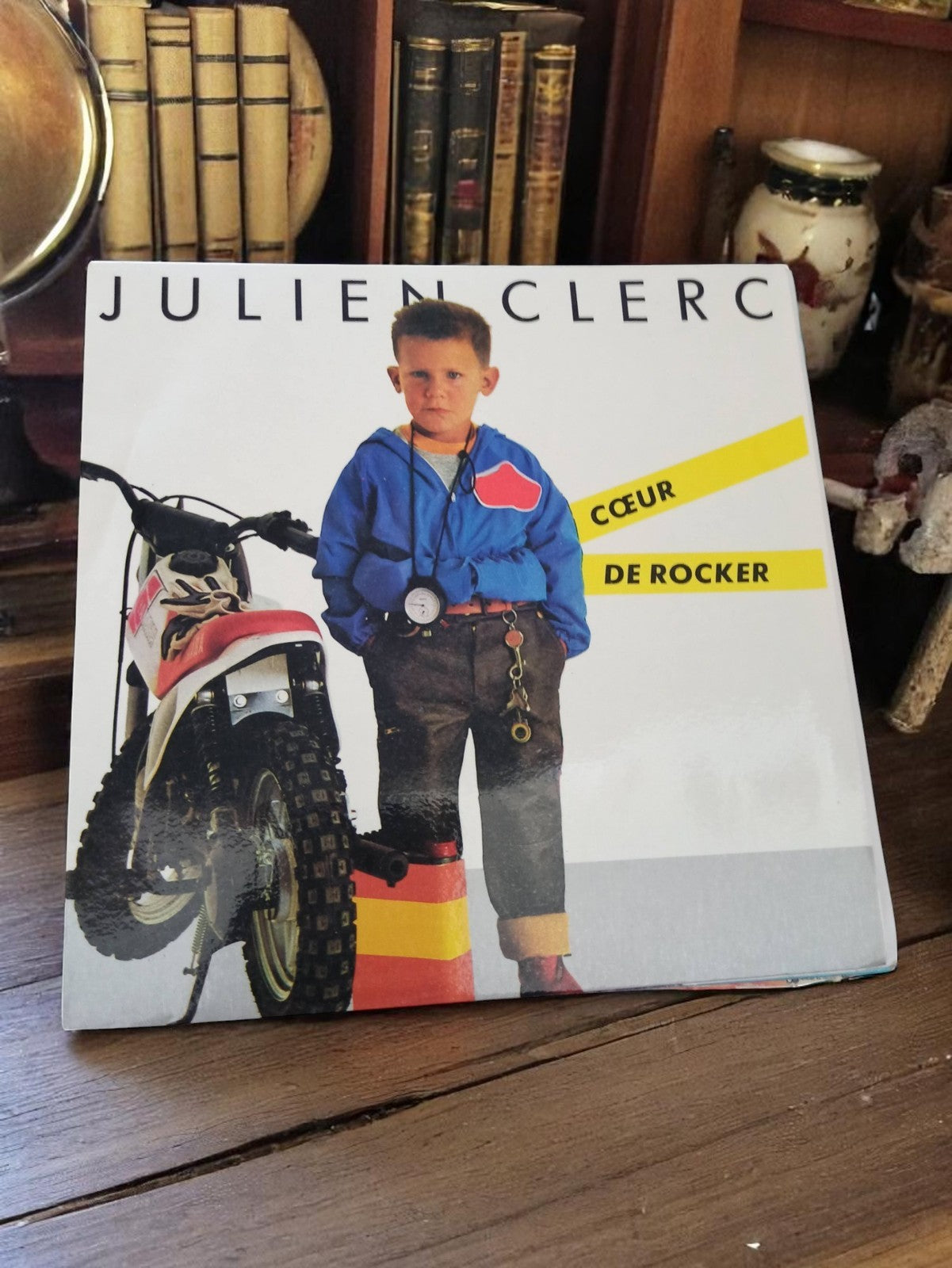 Vinyle 45 tours Julien Clerc Cœur de Rocker vintage pochette couleur rétro