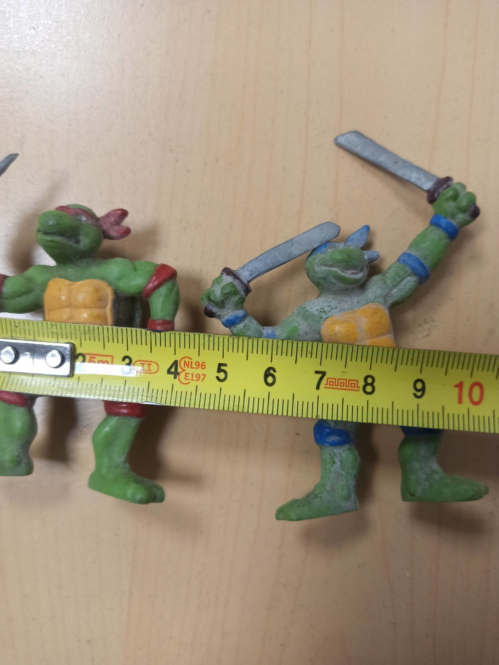 Figurines Tortues Ninja vintage années 90 lot 2 TMNT rétro jouets anciens