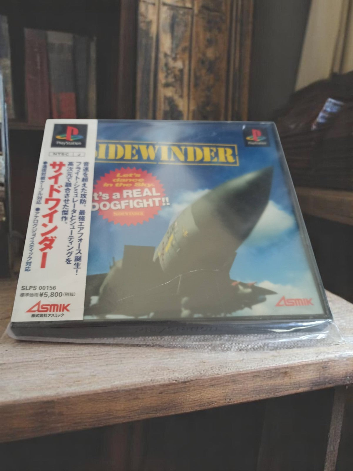 Jeu PS1 SideWinder Asmik import japonais rétro vintage dogfight
