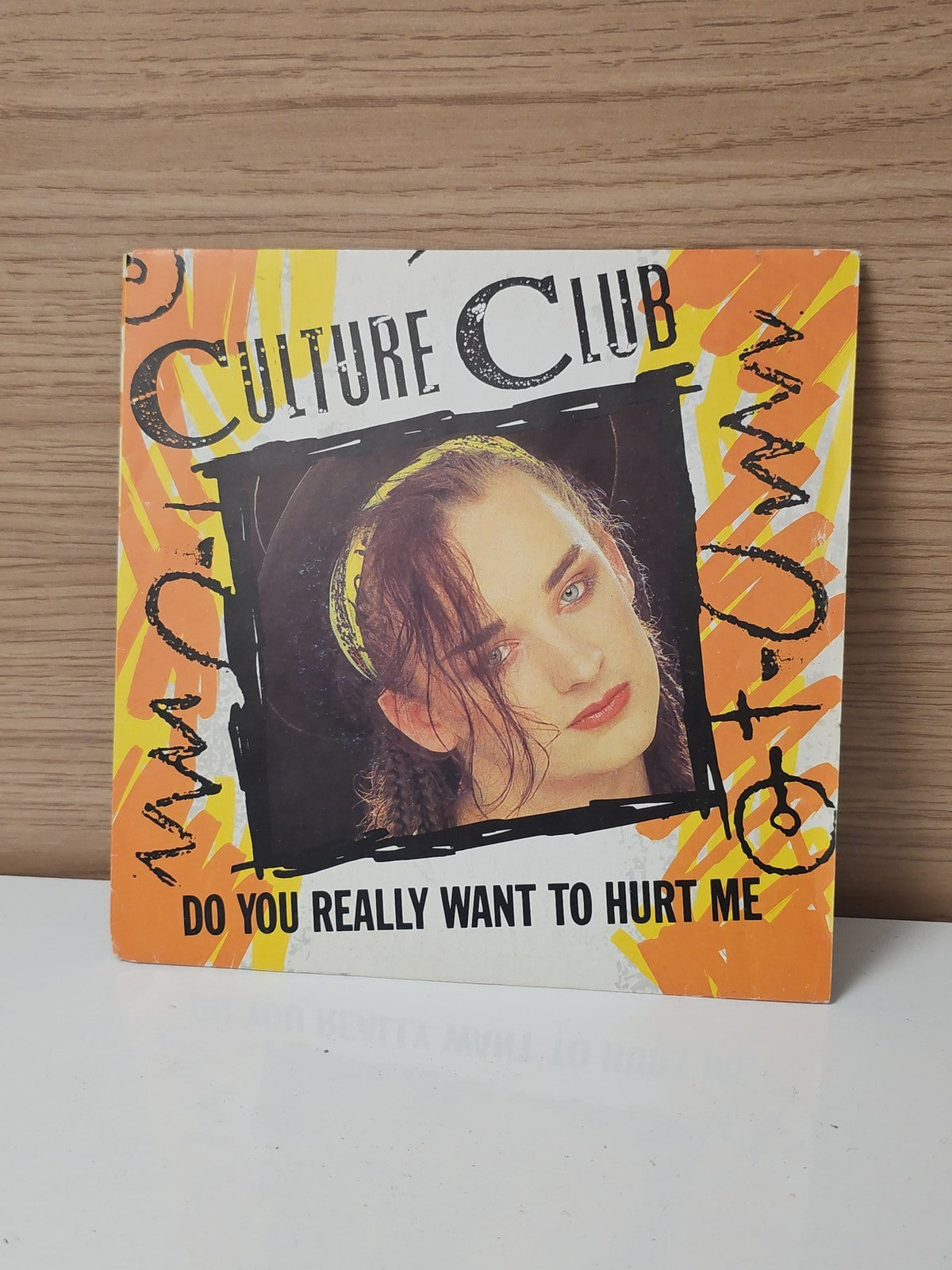 Vintage Culture Club 45 rpm vinyl record, retro 80s pop collector's item