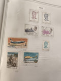 Timbres Iran oblitérés aviation hélicoptère portrait années 60 philatélie