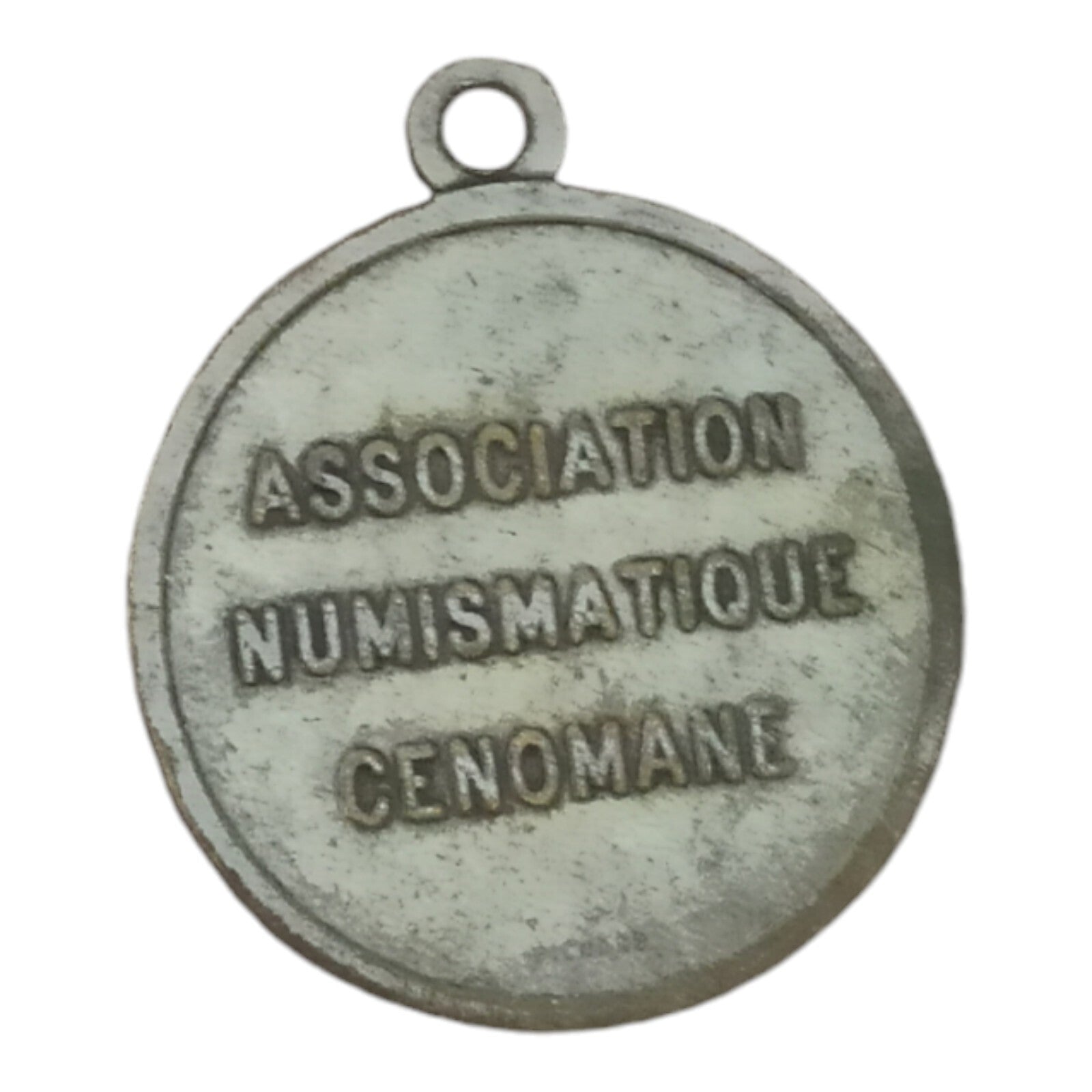 Médaille Association Numismatique Cenomane, portrait profil, inscription visible