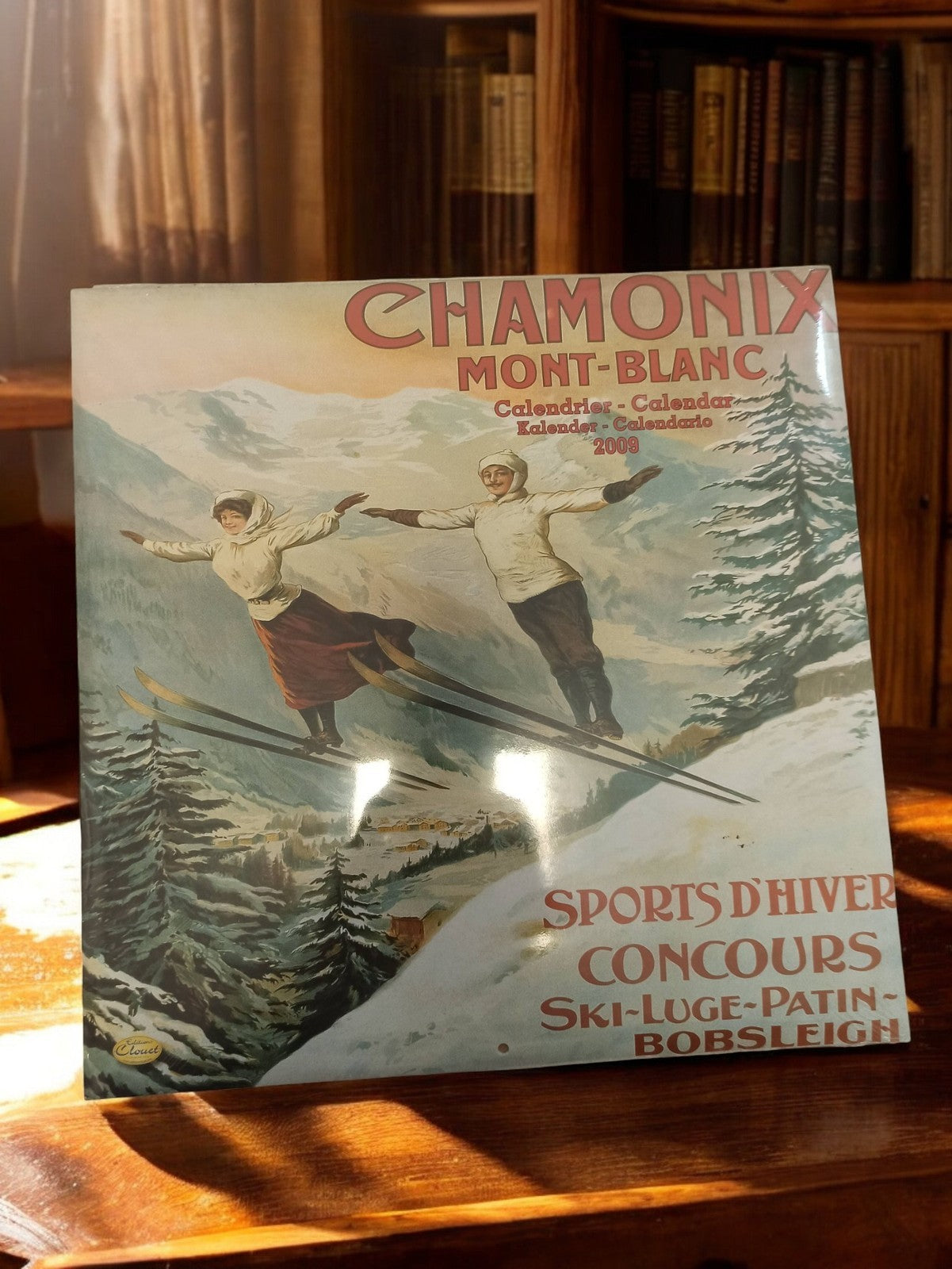 Calendrier neuf sous blister Chamonix Mont-Blanc 2009 Clouet édition limitée