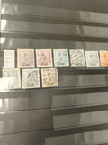 Timbres Espagne oblitérés Franco série divers cts pesetas philatélie