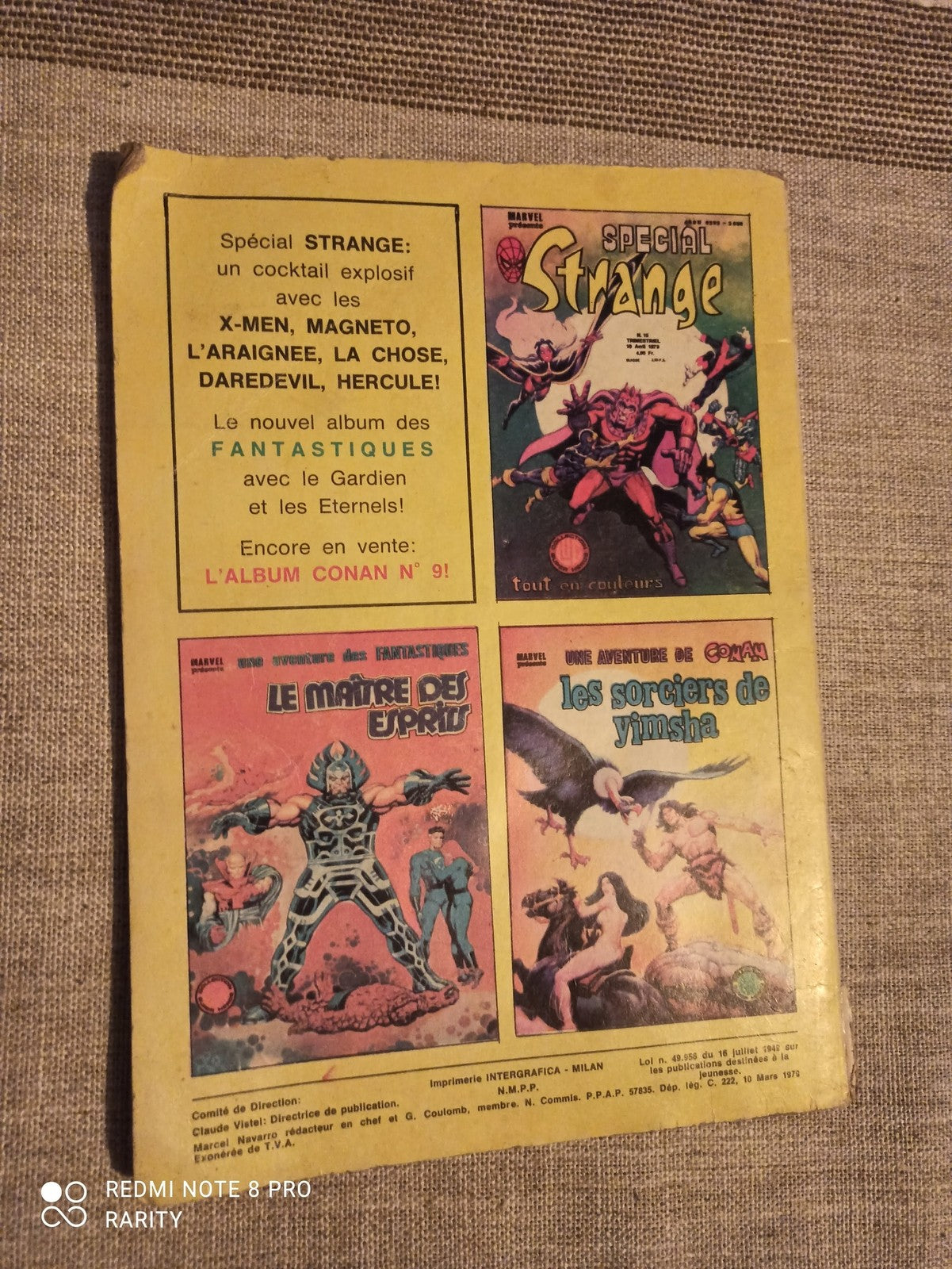 Comics Titans n°19 Marvel 1979 vintage super-héros Iron Fist Lug