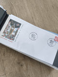 Enveloppe France Noël à Riquewihr Haut-Rhin Alsace illustrée timbre oblitéré