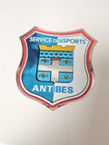 Vintage autocollant publicitaire Antibes Sport ancien rétro grand format rare