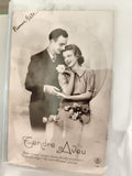 Carte postale ancienne Tendre Aveu JG 131 photo couple Bonne Fête vintage