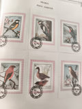 Timbres oiseaux Sharjah Poste Aérienne 1972 oblitérés philatélie