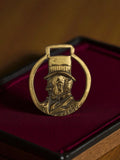 Décapsuleur ancien bronze vintage, ouvre-bouteille rétro "The Cary" chapeau haut